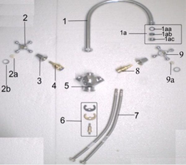 Jaquar Queen's Mono Sink Mixer With Swivel High Neck Spout QQTCHR